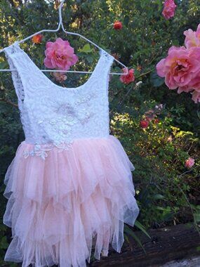 New with tag girl's 2 Bunnies tutu dress- size 5